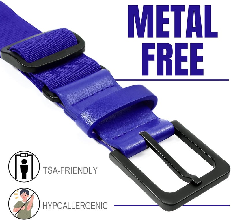 Werforu Baseball Socks and Non-Metal Nickel-Free Belt-Adjustable Belt with Non-allergic Plastic Buckle Softball Socks for kid - Image 2